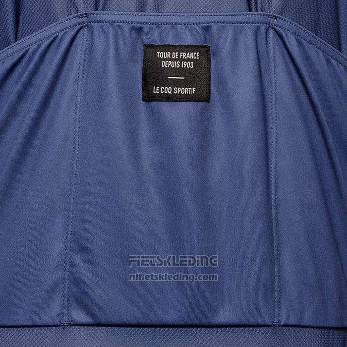 2020 Fietskleding Tour de France Donker Blauw Korte Mouwen en Koersbroek